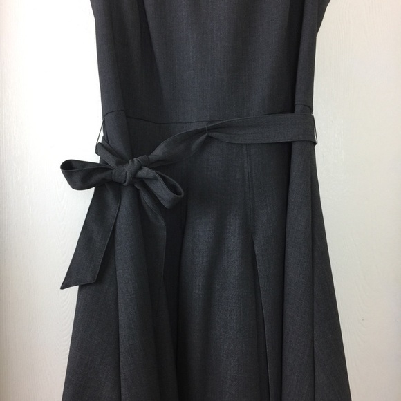 Calvin Klein Sleeveless Dark Grey Work Dress - Picture 3 of 8